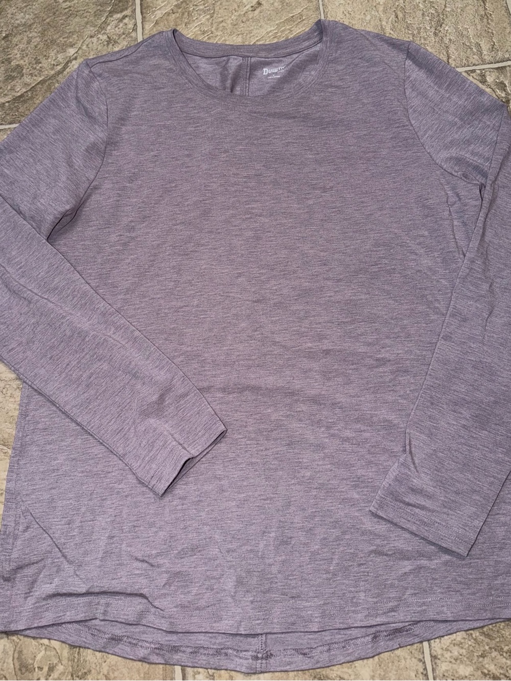 Duluth Trading Co. Women’s Dry & Mighty Long-Sleeve Crew Neck Shirt - Lavender